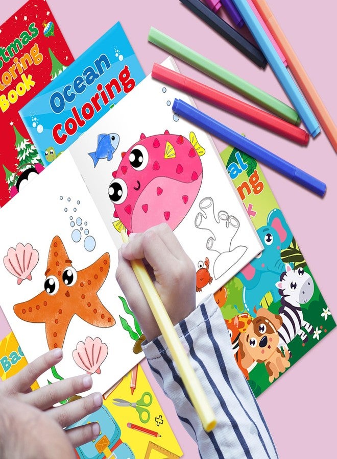 WorldBazaar Small Holiday Coloring Books for Kids 24PCS Mini Coloring Crafts Classroom Reward Family School Activities Christmas Party Supplies - Image 5